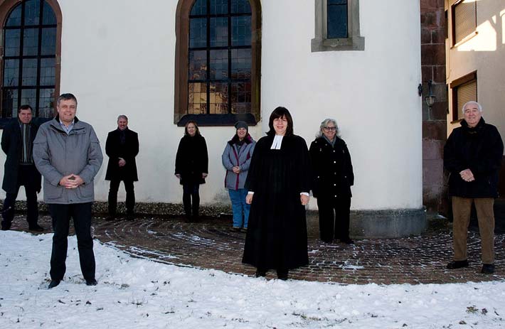 Die Mitglieder unseres Presbyteriums in Maßweiler.